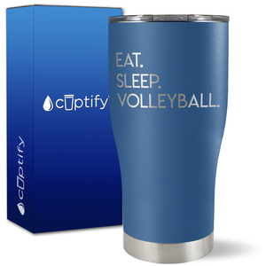 Eat Sleep Volleyball on 27oz Curve Tumbler