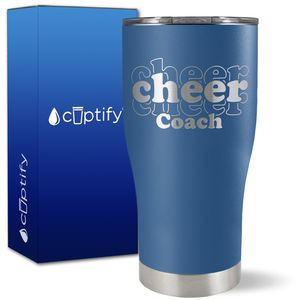 Cheer Cheer Cheer Coach on 27oz Curve Tumbler