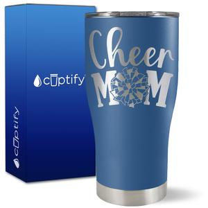 Cheer Mom Pom Pom on 27oz Curve Tumbler