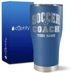 Personalized Soccer Coach on 27oz Curve Tumbler
