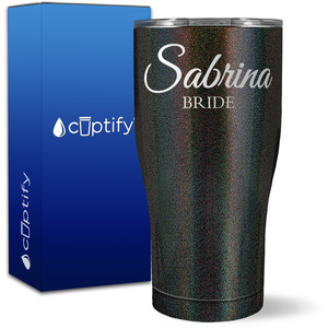 Personalized Bride on 27oz Curve Tumbler