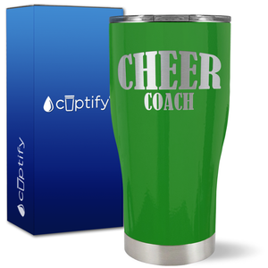Cheer Coach on 27oz Curve Tumbler