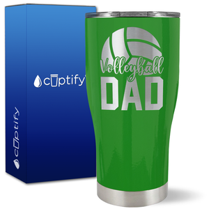 Volleyball Dad Half Ball on 27oz Curve Tumbler