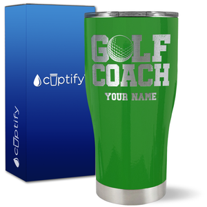 Personalized Golf Coach on 27oz Curve Tumbler