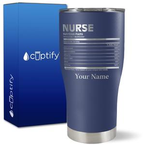 Personalized Nurse Nutrition Facts on 27oz Curve Tumbler