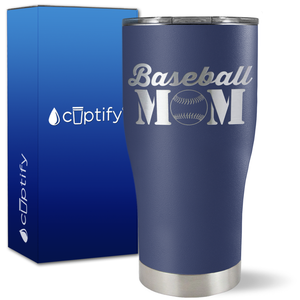 Baseball Mom on 27oz Curve Tumbler