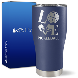 Love Pickleball on 27oz Curve Tumbler