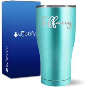 Personalized Tiffany Style on 27oz Curve Tumbler