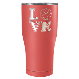 LOVE Volleyball 27oz Curve Stainless Steel Tumbler