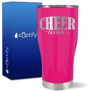 Cheer Coach Script on 27oz Curve Tumbler