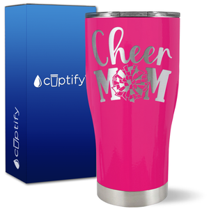Cheer Mom Pom Pom on 27oz Curve Tumbler