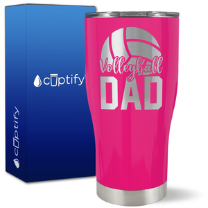 Volleyball Dad Half Ball on 27oz Curve Tumbler
