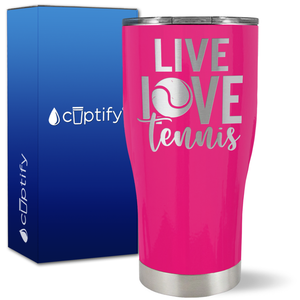 Live Love Tennis on 27oz Curve Tumbler