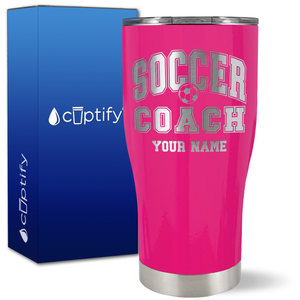 Personalized Soccer Coach on 27oz Curve Tumbler