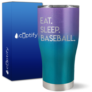 Eat Sleep Baseball on 27oz Curve Tumbler