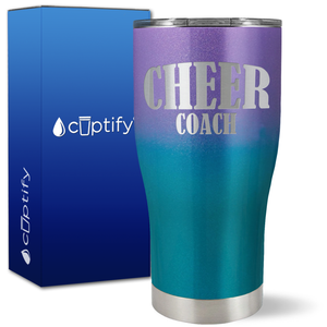 Cheer Coach on 27oz Curve Tumbler