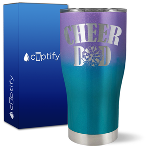 Cheer Dad Pom Pom on 27oz Curve Tumbler