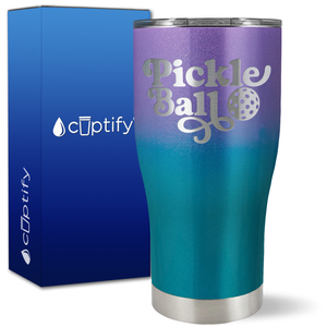Pickleball on 27oz Curve Tumbler