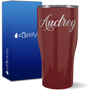 Personalized Audrey Style on 27oz Curve Tumbler