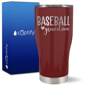 Baseball Grandma on 27oz Curve Tumbler