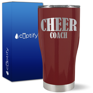 Cheer Coach on 27oz Curve Tumbler