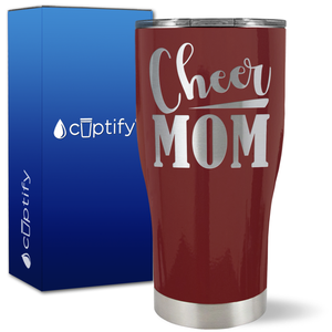 Cheer Mom Slanted on 27oz Curve Tumbler