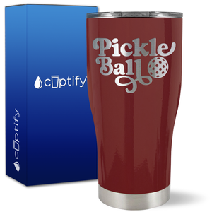 Pickleball on 27oz Curve Tumbler