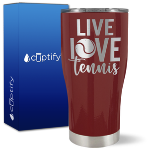 Live Love Tennis on 27oz Curve Tumbler