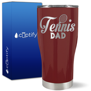 Tennis Dad Racket on 27oz Curve Tumbler