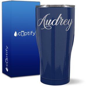 Personalized Audrey Style on 27oz Curve Tumbler