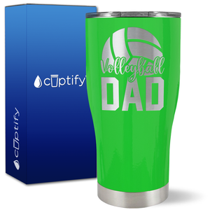 Volleyball Dad Half Ball on 27oz Curve Tumbler