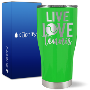 Live Love Tennis on 27oz Curve Tumbler