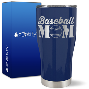 Baseball Mom on 27oz Curve Tumbler