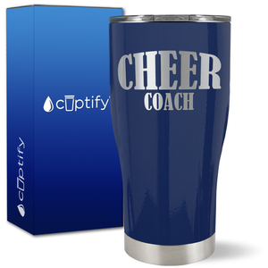 Cheer Coach on 27oz Curve Tumbler