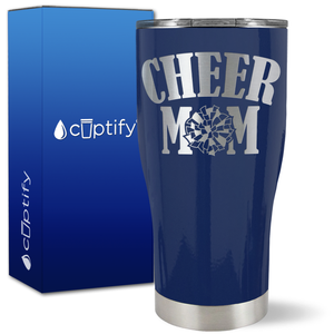 Cheer Mom on 27oz Curve Tumbler