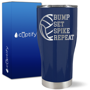 Bump Set Spike Repeat on 27oz Curve Tumbler