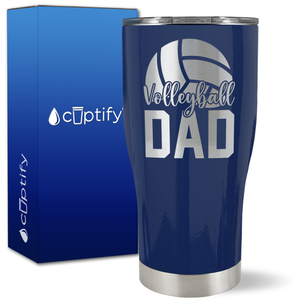 Volleyball Dad Half Ball on 27oz Curve Tumbler