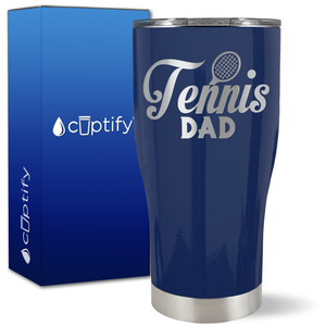 Tennis Dad Racket on 27oz Curve Tumbler