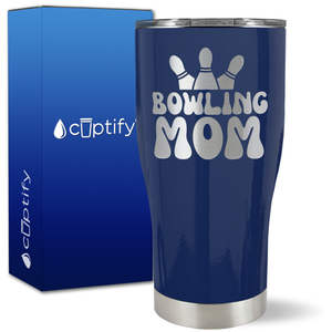 Bowling Mom on 27oz Curve Tumbler