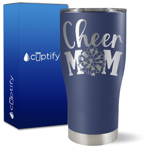 Cheer Mom Pom Pom on 27oz Curve Tumbler