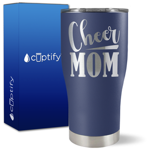 Cheer Mom Slanted on 27oz Curve Tumbler