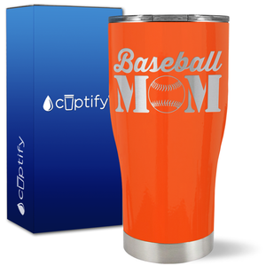 Baseball Mom on 27oz Curve Tumbler