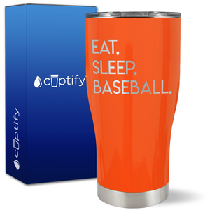 Eat Sleep Baseball on 27oz Curve Tumbler