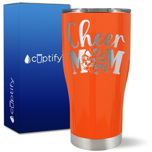 Cheer Mom Pom Pom on 27oz Curve Tumbler
