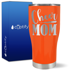 Cheer Mom Slanted on 27oz Curve Tumbler