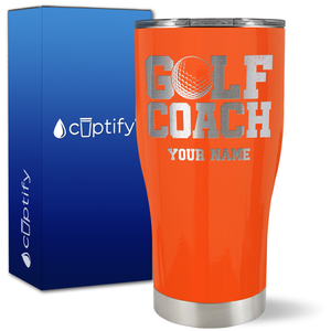 Personalized Golf Coach on 27oz Curve Tumbler