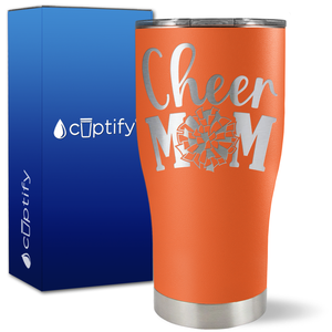Cheer Mom Pom Pom on 27oz Curve Tumbler