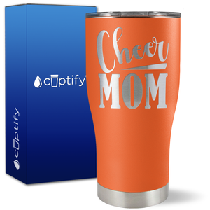 Cheer Mom Slanted on 27oz Curve Tumbler