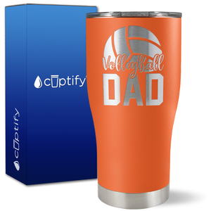 Volleyball Dad Half Ball on 27oz Curve Tumbler