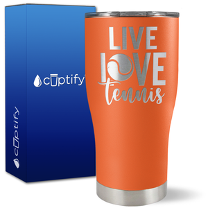 Live Love Tennis on 27oz Curve Tumbler